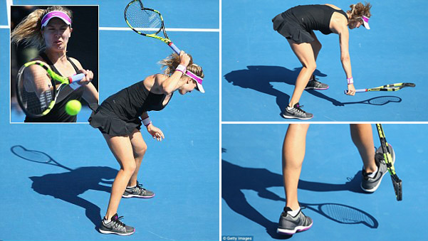 Eugenie Bouchard Rusak Raketnya Meski Menang di Semi Final Hobart International